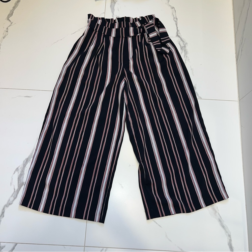 Zara wide-leg stripe pants
